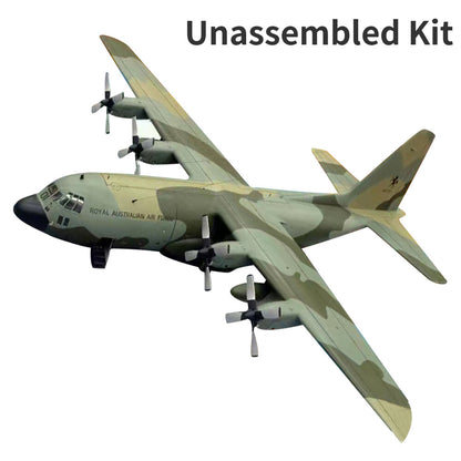 DIY 1:50 USAF C-130 Hercules Transport Aircraft 3D Paper Model Military Craft N