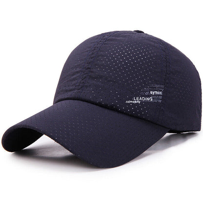 Unisex Quick Dry Baseball Cap Snapback Hat Breathable Sport Summer Outwear Hats