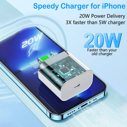 Original USB-C Fast Charger For iPhone 14 13 12 11 Pro Max XS XR 8 Type C Cable