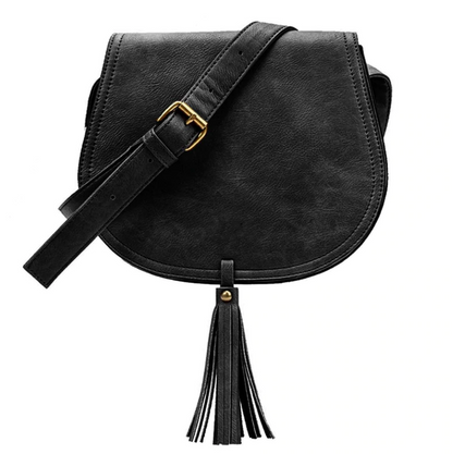 Celela Women Girl Fashion Tassel Crossbody Saddle Shoulder Handbag Daily Bag