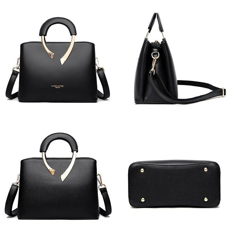 High Quality Leather Luxury Vintage Messenger Women Crossbody Shoulder Handbags