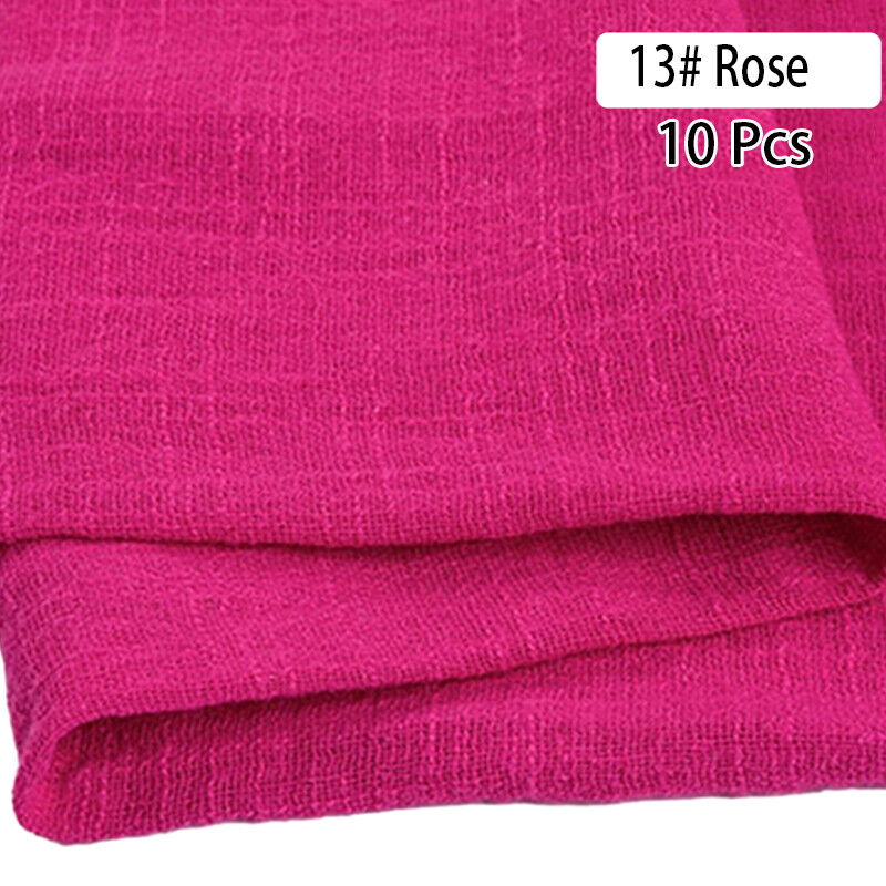 10PCS Napkins Retro Cotton Tea Towel Wedding Supplies Home Table Decor