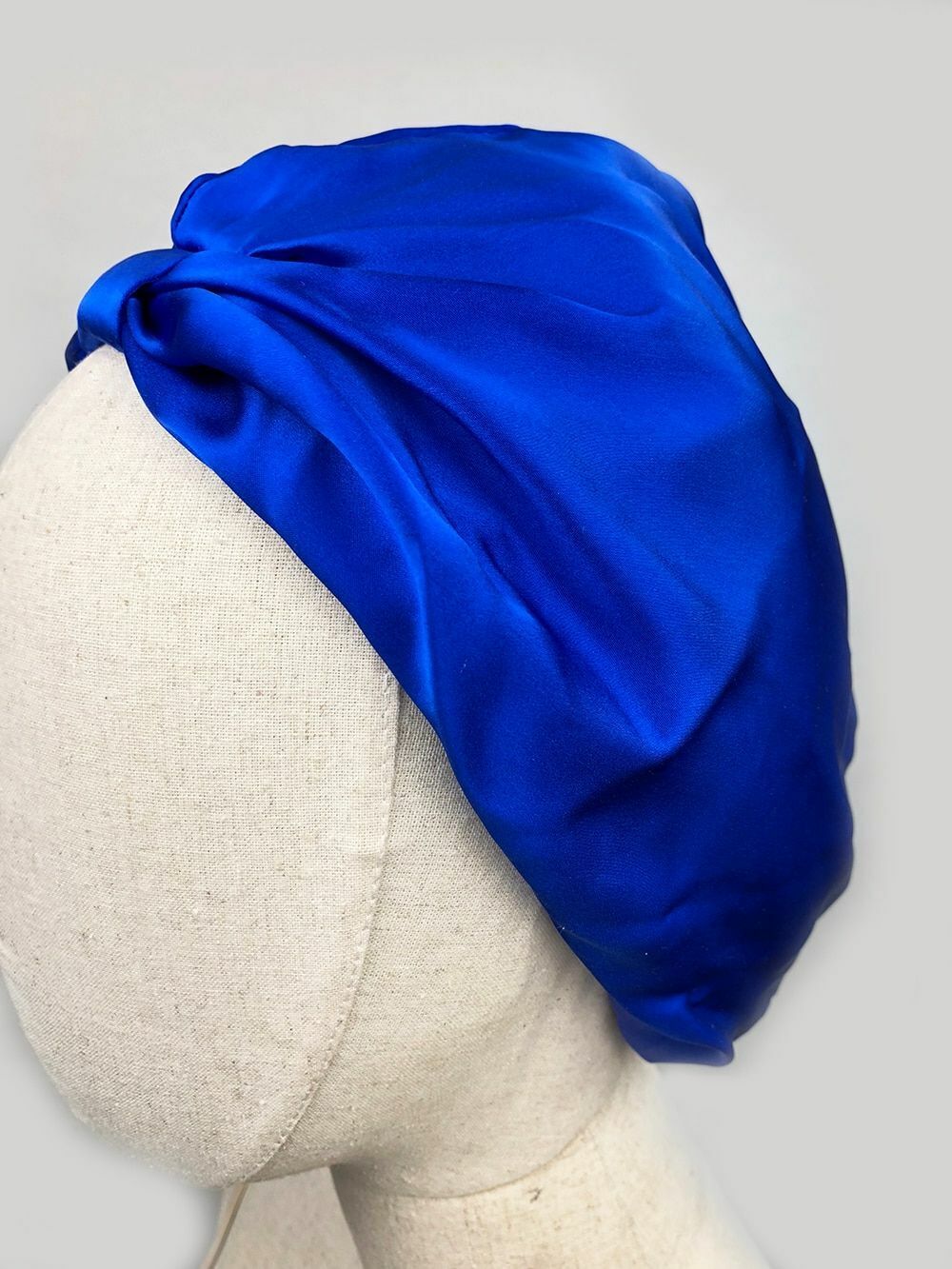 Women's Hats Soft Pure Silk Night Sleep Caps Bonnet Silk Head Cover Wide Elastic