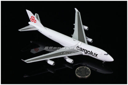 1:400 JC Wings Cargolux BOEING 747-400F Passenger Plane Diecast Aircraft Model