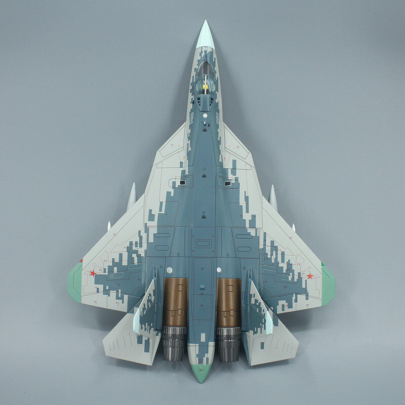 1:72 28CM Terebo SU-57 Stealth Fighter Airplane Diecast Military Aircraft Model