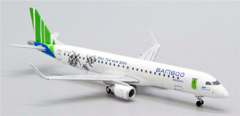 JC Wings Bamboo Airways Save the turtles Livery Emb-190LR OY-GDB 1:400 Model