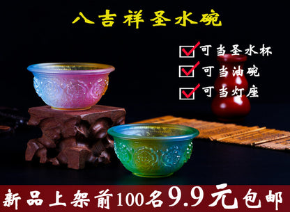 Provide lamps Buddhist lamps lotus lamps crystal glass lamp holders lamp holders