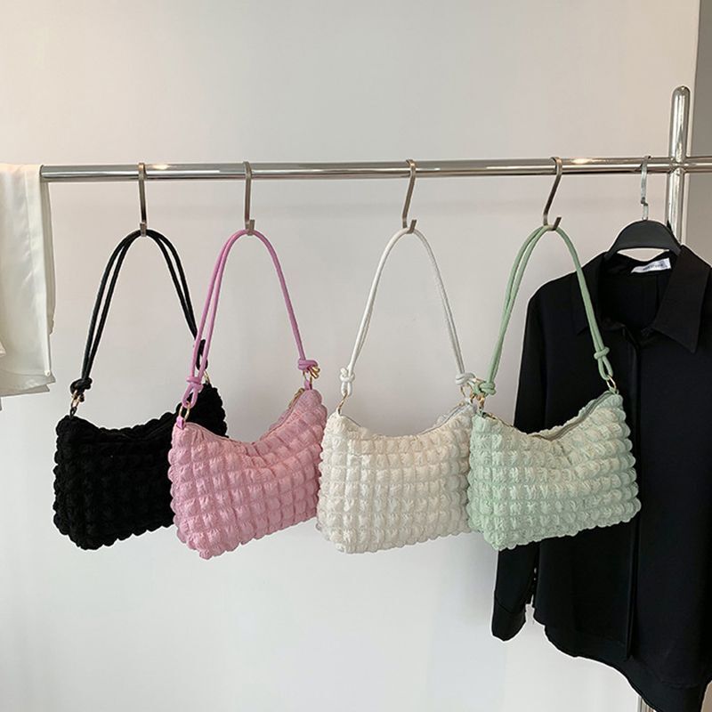 Armpit Bag Underarm Lightweight One Shoulder Bags Small Cotton Square Purse 1PC