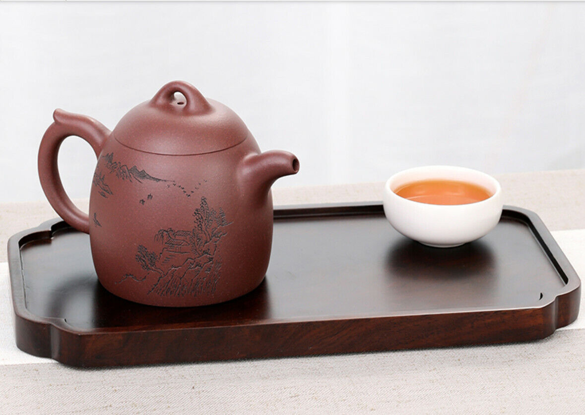 470cc China Yixing Handmade Purple Clay Teapot Purple Clay Qinchuan Kung Fu Teapot-