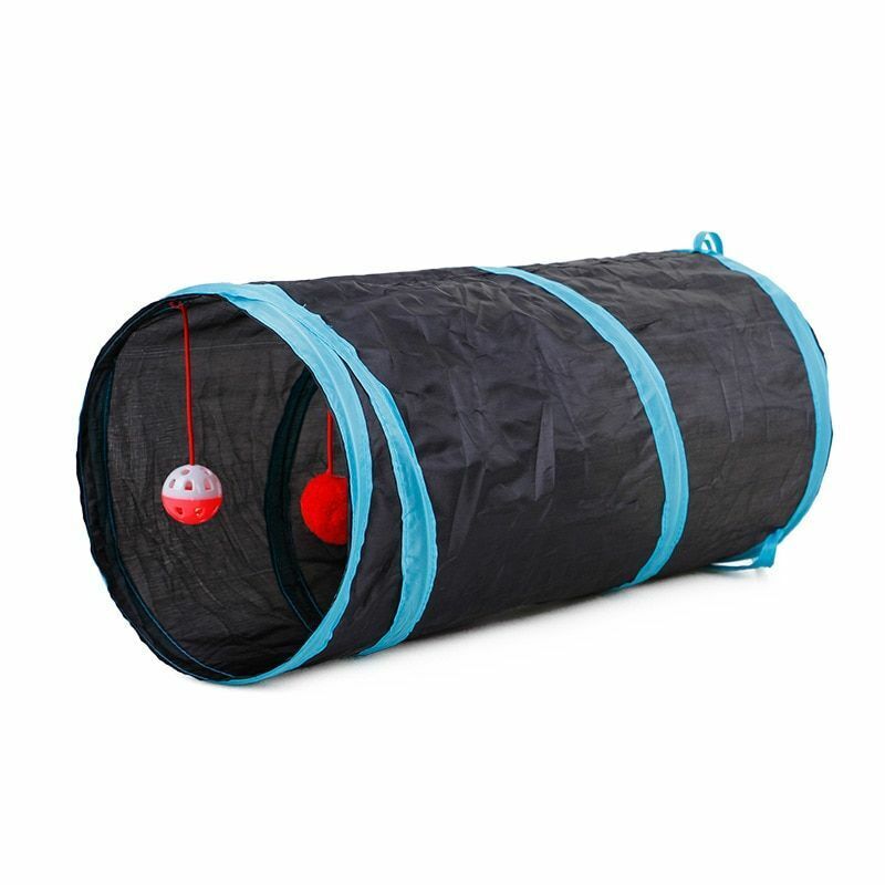 Cat Tunnel Toy Indoor Collapsible Tube Kitty Bored Pet Hole Puppy Kitten Rabbit