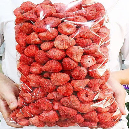 Natural Freeze-Dried Strawberry Bits - 500g, Crispy Delicious