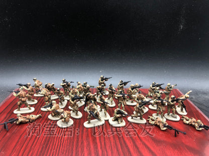 1/72 36Pcs Modern US ACU Camouflage Painted Soldier Model