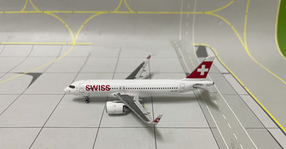 JC Wings SWISS for Airbus A320neo HB-JDB 1/400 DIECAST Aircraft Pre-built Model