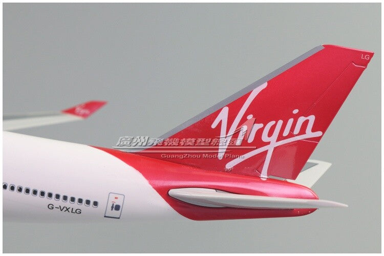 47CM 1:150 Virgin Atlantic BOEING 747-400 G-VXLG Passenger Airplane Resin Model