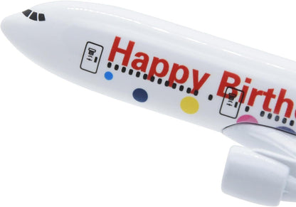 1:400 16cm B777 'Happy Birthday' Metal Airplane Model,Birthday Gift Plane Model