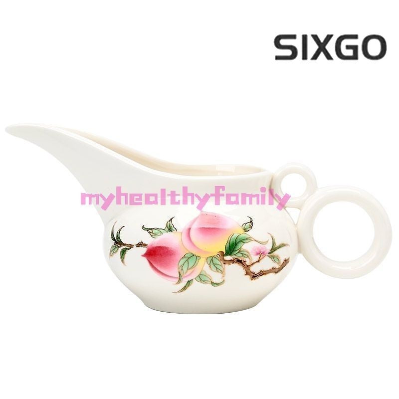 White Porcelain Long Mouthed Fair Cup Tea Set Fair Cup Separator Tea Accessories