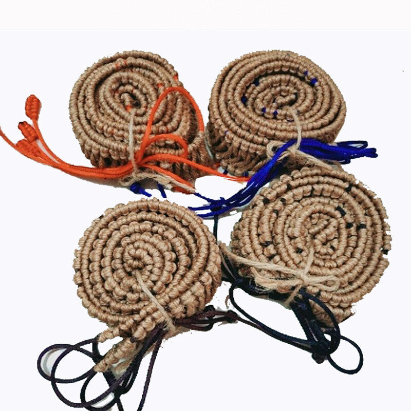 1PCS Handpan Rattan Woven Protective Cover Woven Hemp Rope Hand Dish Handicrafts