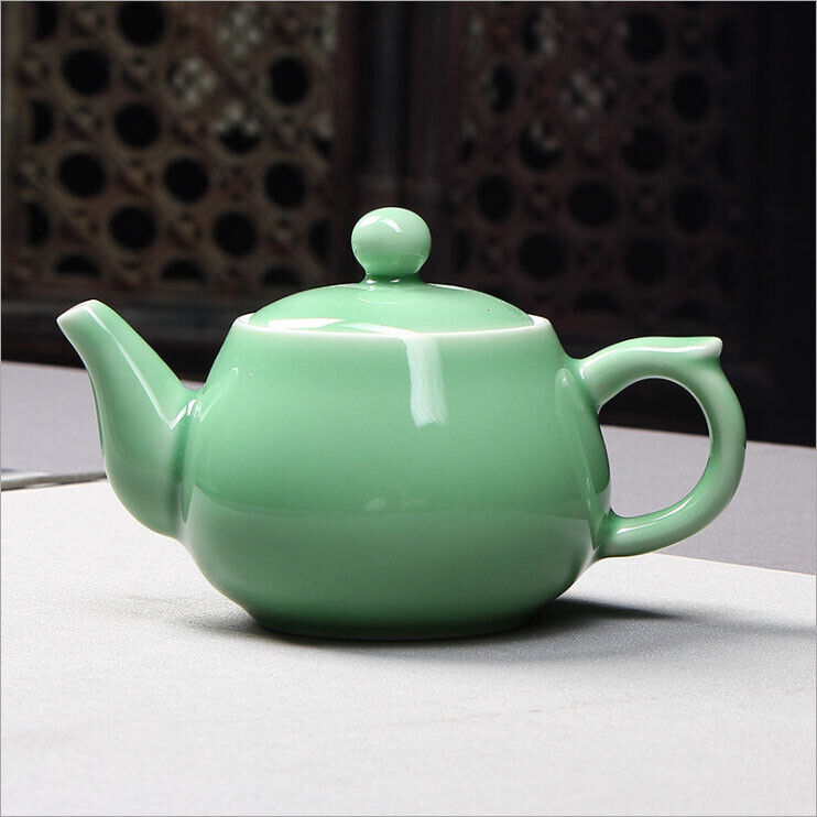 Celadon Teapot,jade Green Porcelain Small Teapot 3 Optional Colors 龙泉青瓷茶壶(弟窑)