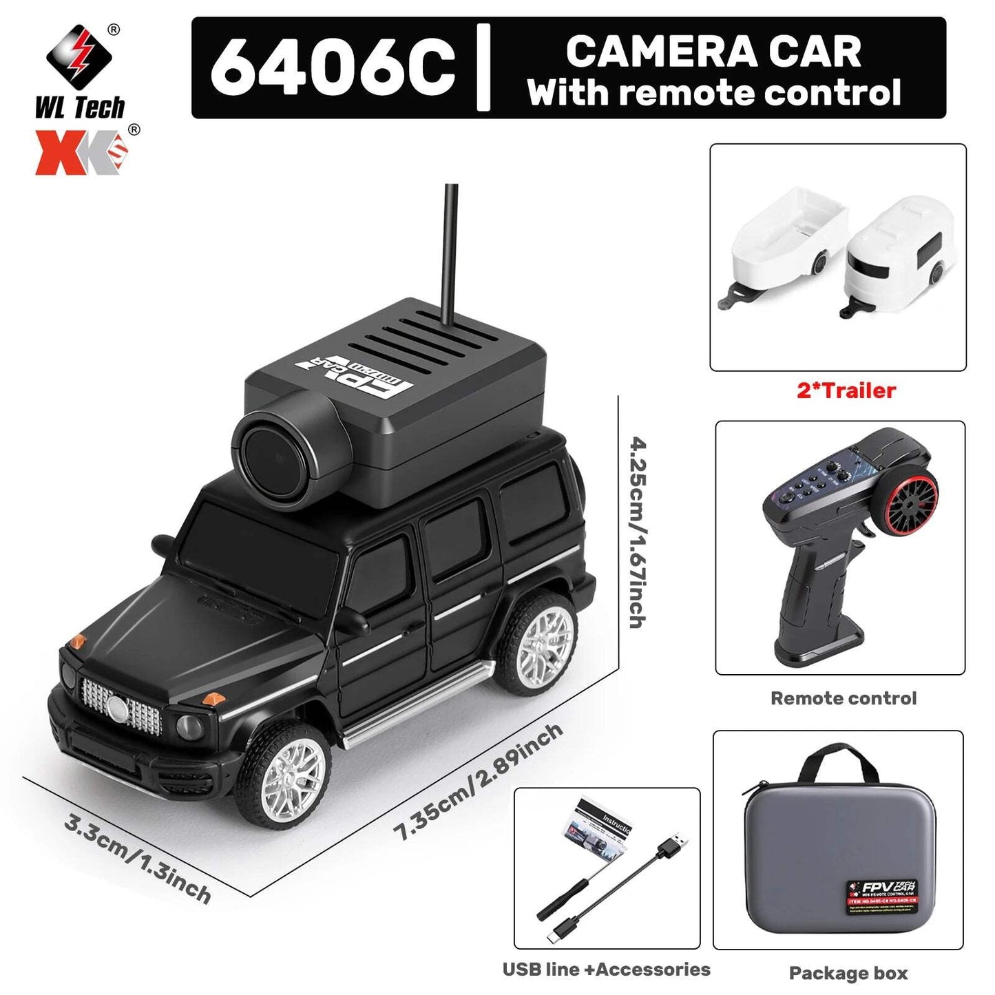 Mini RC Car – 720P FPV Camera Remote Racing Vehicle