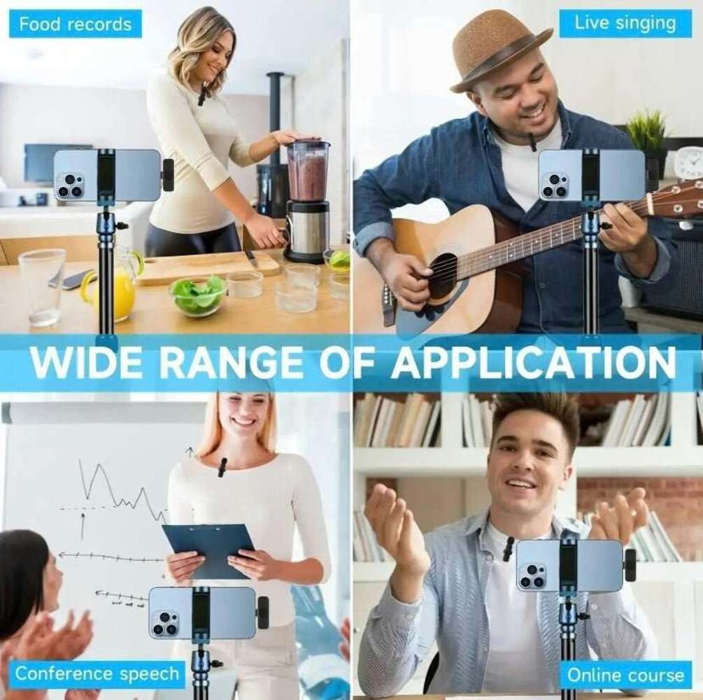 Wireless Lavalier Microphone – Type-C iPhone & USB