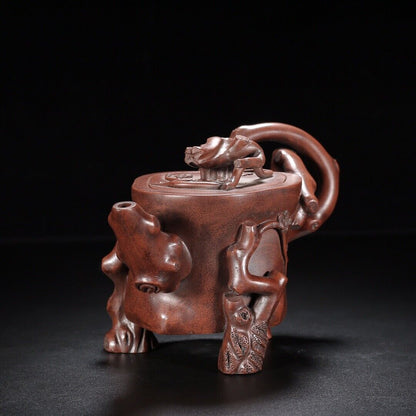 Chinese Yixing Zisha Clay Handmade Exquisite Teapot （树桩 底款：陈鸣远）