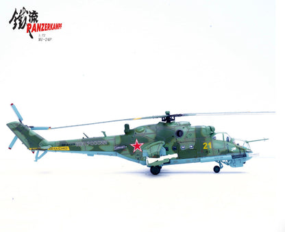 1:72 Panzerkampf Mi-24P Stationed in Syria 2017 Helicopter Diecast Plane Model