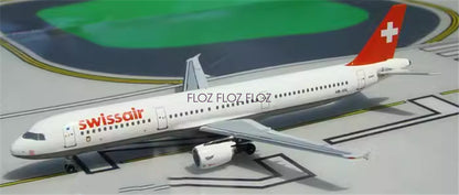 for AeroClassics Swiss Air for Airbus A321 HB-IOL 1:400 Aircraft Pre-built Model