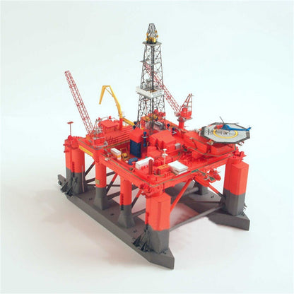 Unassembled 1:400 Paper Norwegian emi-Submersible Oil Drilling Platform Model