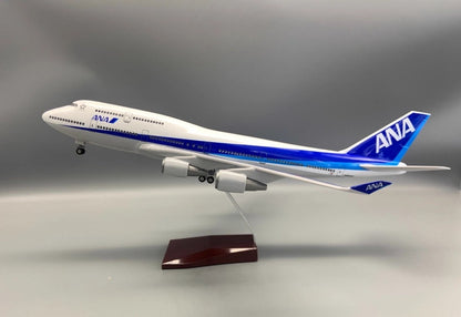 47CM 1:150 ANA BOEING 747-400 Passenger Plane Landing Gear Resin Aircraft Model