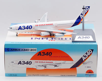 1:200 32CM InFlight AIRBUS A340-200 Aeroplane Diecast Plane Aircraft Model