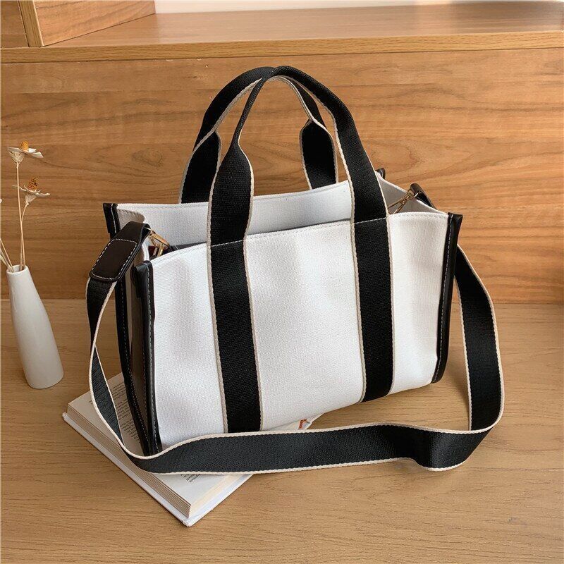 Canvas Shoulder Bag Tote Ladies Shopper Handbag Female Crossbody Bag