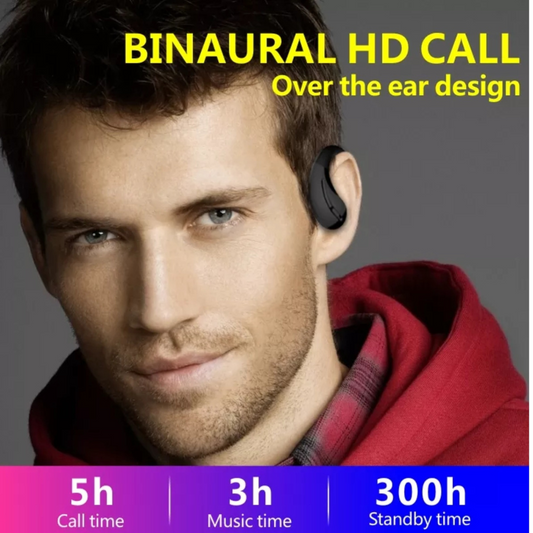 2023 Ear hook Headphones Bluetooth 5.0 Wireless Headband Earbuds Headset Stereo