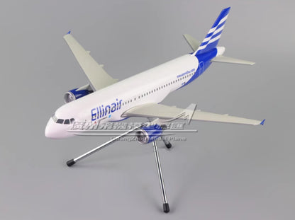 1:100 38CM Ellinair AIRBUS A320-200 Passenger Plane ABS Plastic Aircraft Model