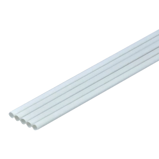 5Pcs 5mm Plastic Tube Styrene Round Strip Model Sand Table Architecture Tool