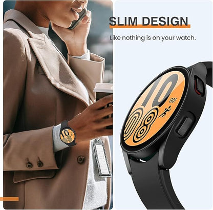 Samsung Galaxy Watch 4 5 6 7 FE 40/44 Tempered Glass Protector Screen Case Cover