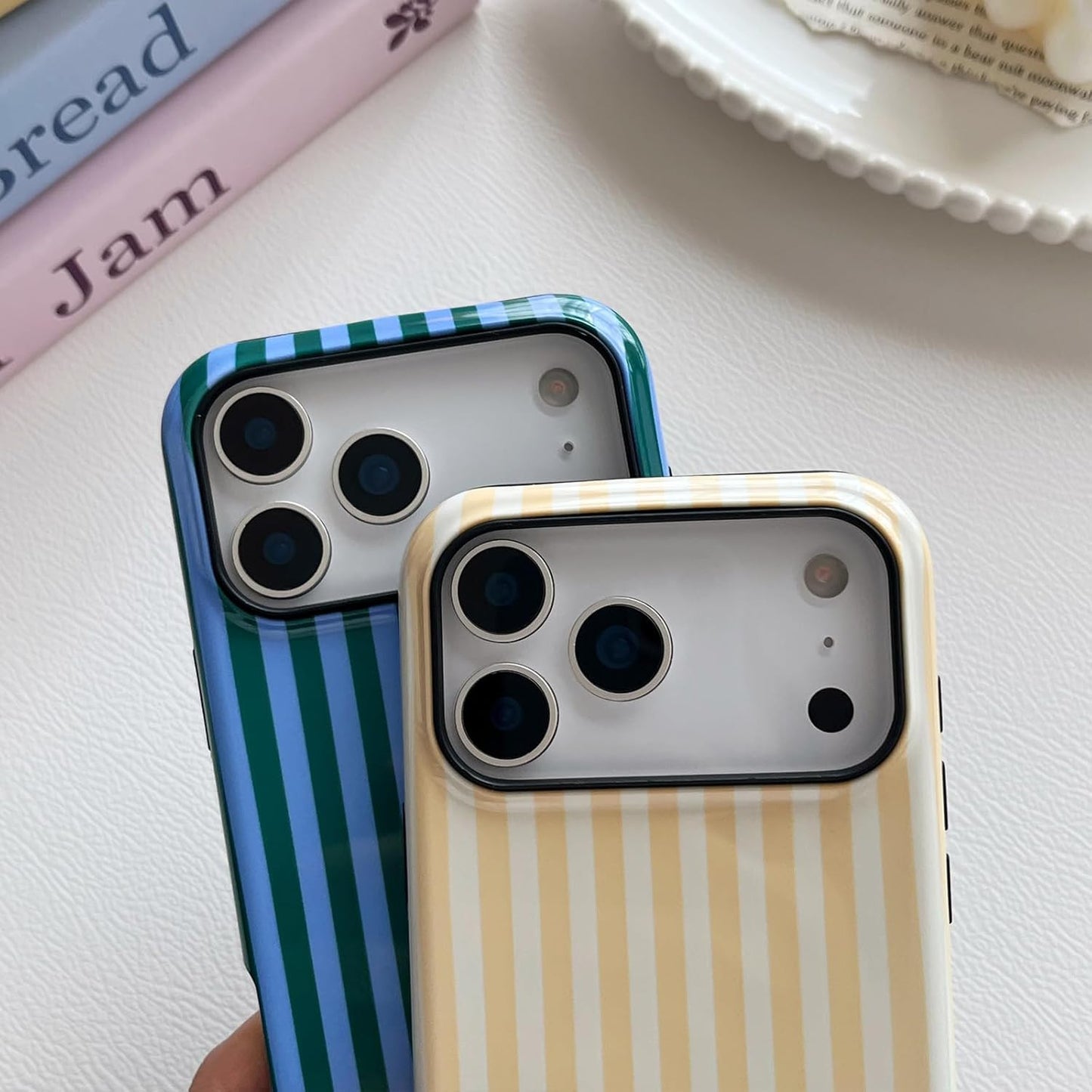 Compatible with Iphone 17 Pro Max Case, Cute Fashion Aesthetic Striped Phone Cas