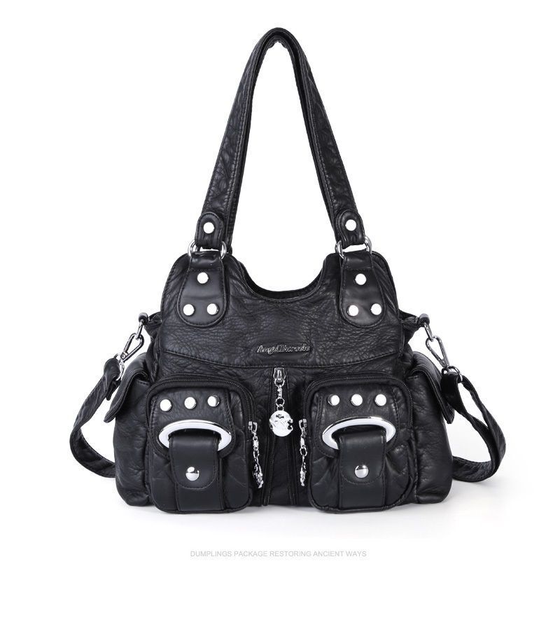 Handbag Small Synthetic Shoulder Bag Soft Hobos Messenger Satchel Pockets Purse