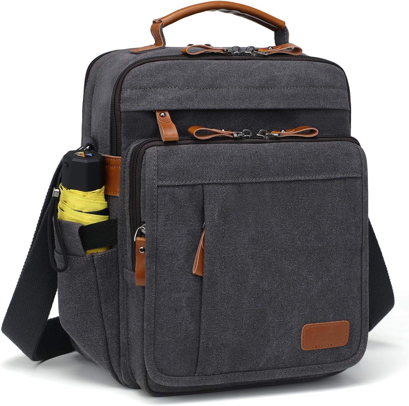 ESTARER Mens Messenger 13.3 inch Laptop Bag, Water-resistant Canvas Computer...