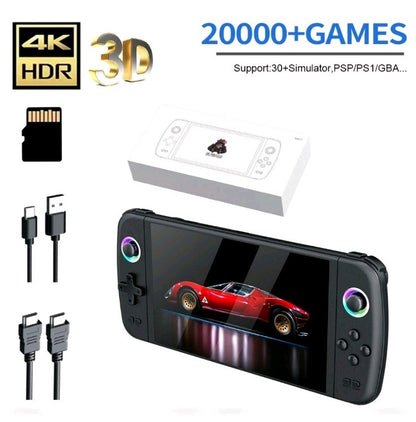 7.0 Inch Big Screen M27 Portable Pocket Retro Handheld Video Game Console 64GB