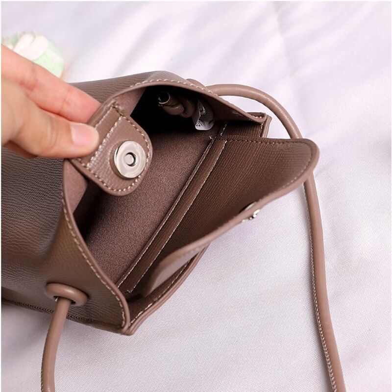 Leather Handbag Fashion Large Capacity Crossbody Shoulder Bags Women Flap Black