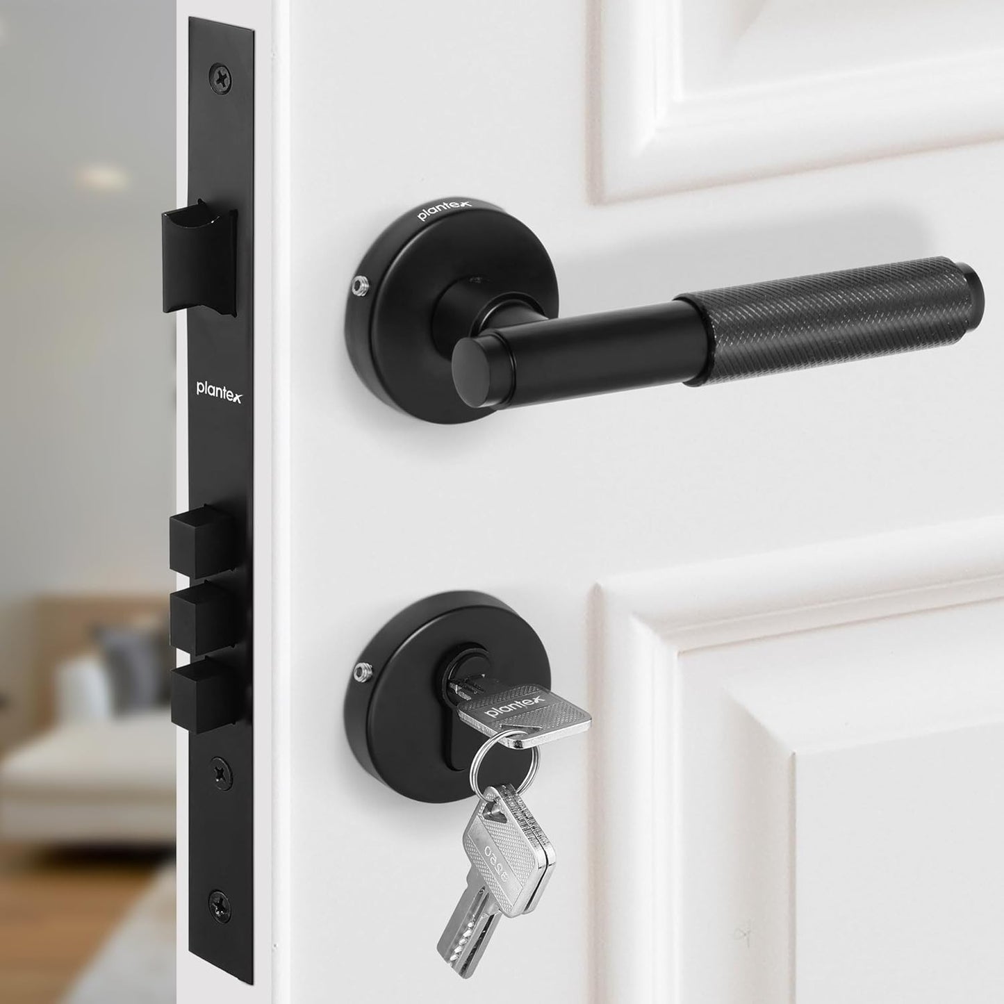 Heavy Duty Mortise Main Door Lock Set For Home Office With 3 Brass Keys
