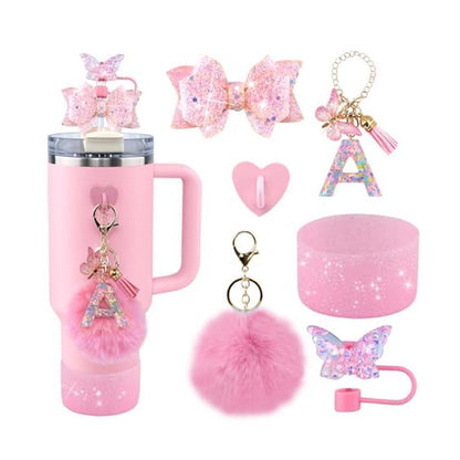 6Pcs Accessories Set for Stanley Cup 40 30oz Insulated Sleeve Travel Cup Holder