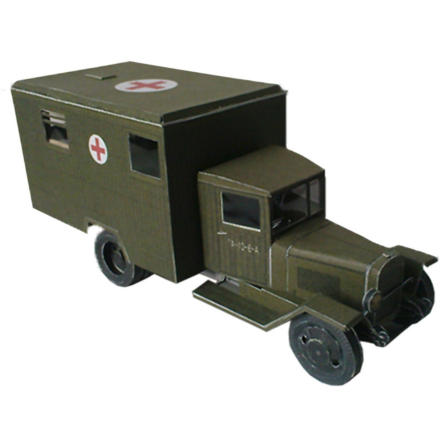 1:43 WWII Soviet Zis-44 Battlefield Ambulance Army Truck Paper Model Unassembled