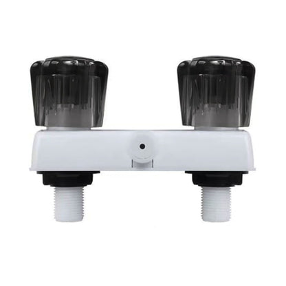 RV Camper Shower Valve Diverter 4inch w/Dual Knobs Plastic Left Handle Compact