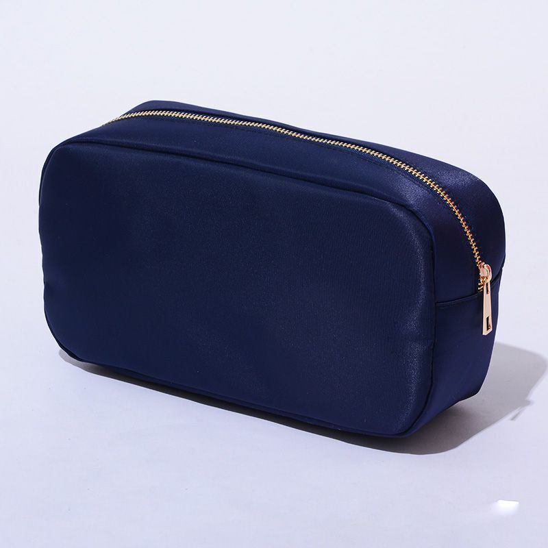 S-XL Embroidery Patch Toiletry Pouch Waterproof Storage Nylon Travel Makeup Bags