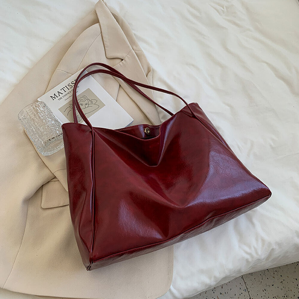 Large-capacity Soft Leather Shoulder Bag Tote Bag Bucket Bag Messenger Bag