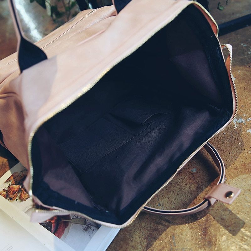 Synthetic Leather Backpack Shoulder Bag Laptop Schoolbags 40*26.5*17CM Polyester