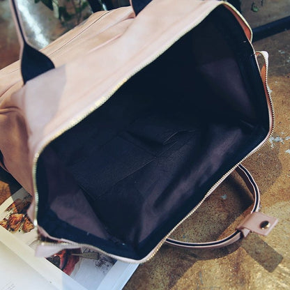 Synthetic Leather Backpack Shoulder Bag Laptop Schoolbags 40*26.5*17CM Polyester