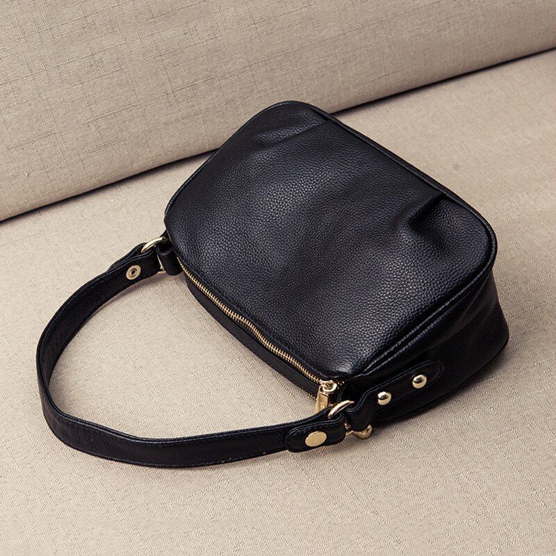 Genuine Leather Crossbody Bags Small Shoulder Messenger Purses Handbags Zipper
