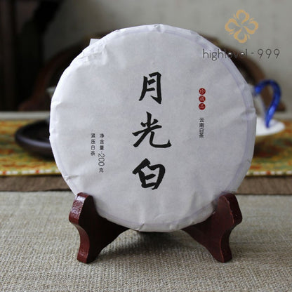 200g White Tea Cake Yunnan Jinggu Moonlight White Peony Ancient Tree Spring Tea